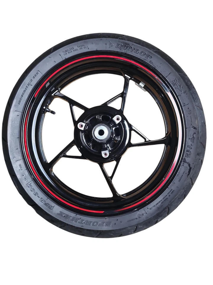 Llanta trasera recta 24-25 KAWASAKI NINJA 400 EX500 CON NEUMÁTICO 41073-0753-QT Foto 3 de 4