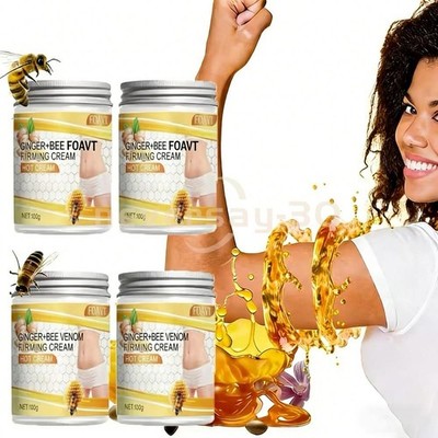 4x Ginger Bee Venom Firming Warming Cream Lifting&Tightening, Deep Moisturizing