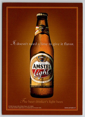 Amstel Light Imported Beer 1999 Advertising Postcard L34