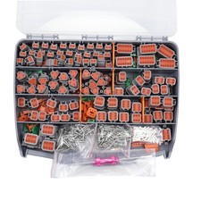 706 Pcs for Deutsch DT Connector Kit, Gray 2 3 4 6 8 12 Pin for DT Connectors...