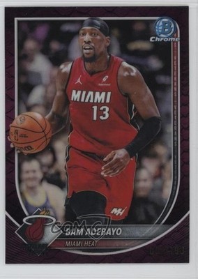 2025-26 Bowman Chrome Fuchsia Reptilian Refractor /199 Bam Adebayo #BCV-89 4d5