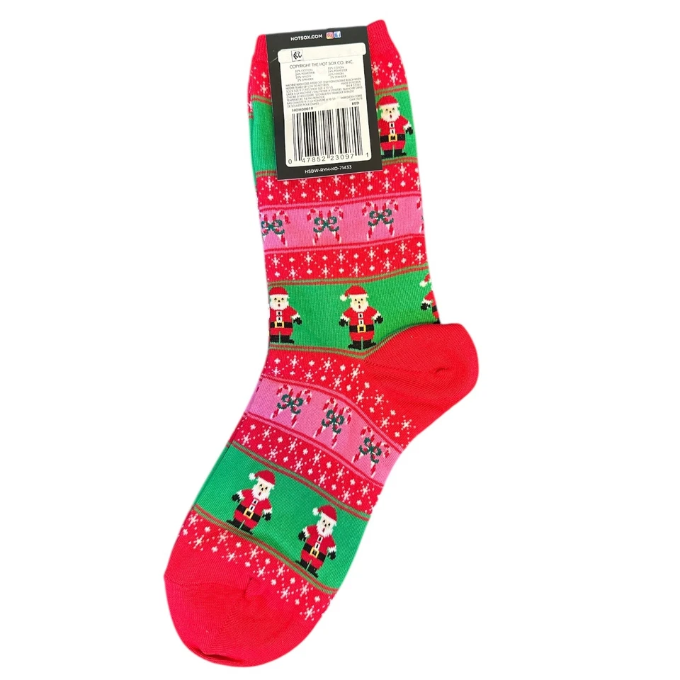 Hot Sox Women Holiday Christmas Hanukkah Ice Cream Sundae Size 9-11 You Choose - Image 3 of 4