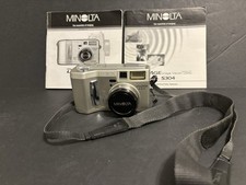 Vintage Minolta Silver DIMAGE S304 3.3MP 4x Digital Camera with Strap