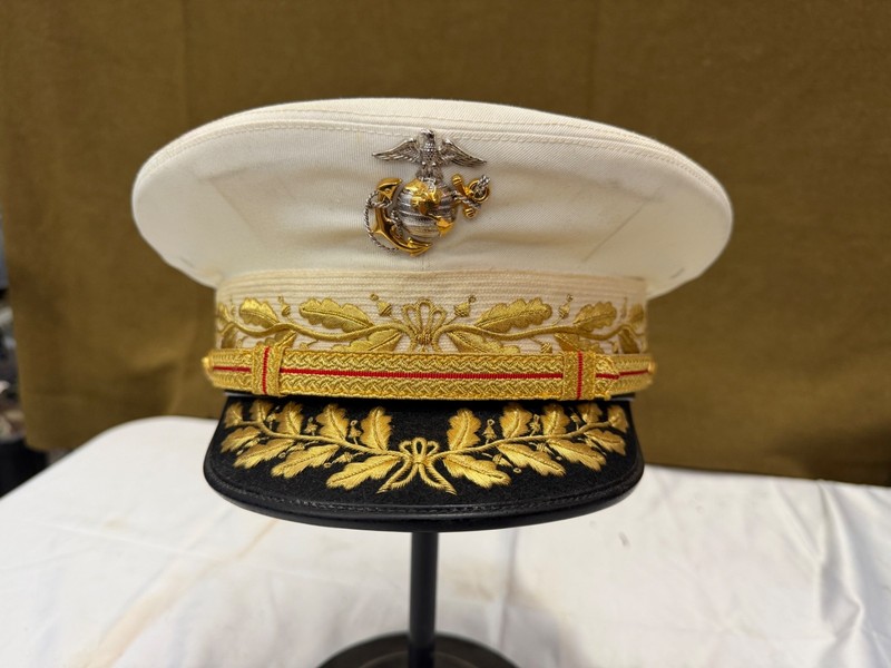 Original Rare Vietnam Era US Army General Officer Visor Cap Dress Black