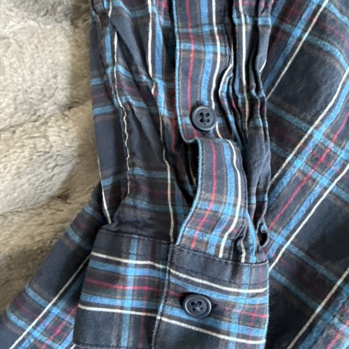 Columbia Men's L Blue Plaid Shirt Button Down Long Sleeve Cotton Casual - Picture 4 of 6