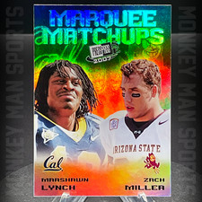 2007 Press Pass - Marshawn Lynch + Zach Miller - MARQUEE MATCHUPS #MM-6 HOLO
