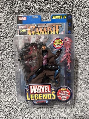 Marvel Legends Series 4 IV Action Figure Comic Gambit Sealed X-Men 2003 Rare NOS