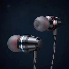 New Wired Earbuds w/Mic 3.5mm In-Ear Headphones HiFi Stereo Super Bass Sound