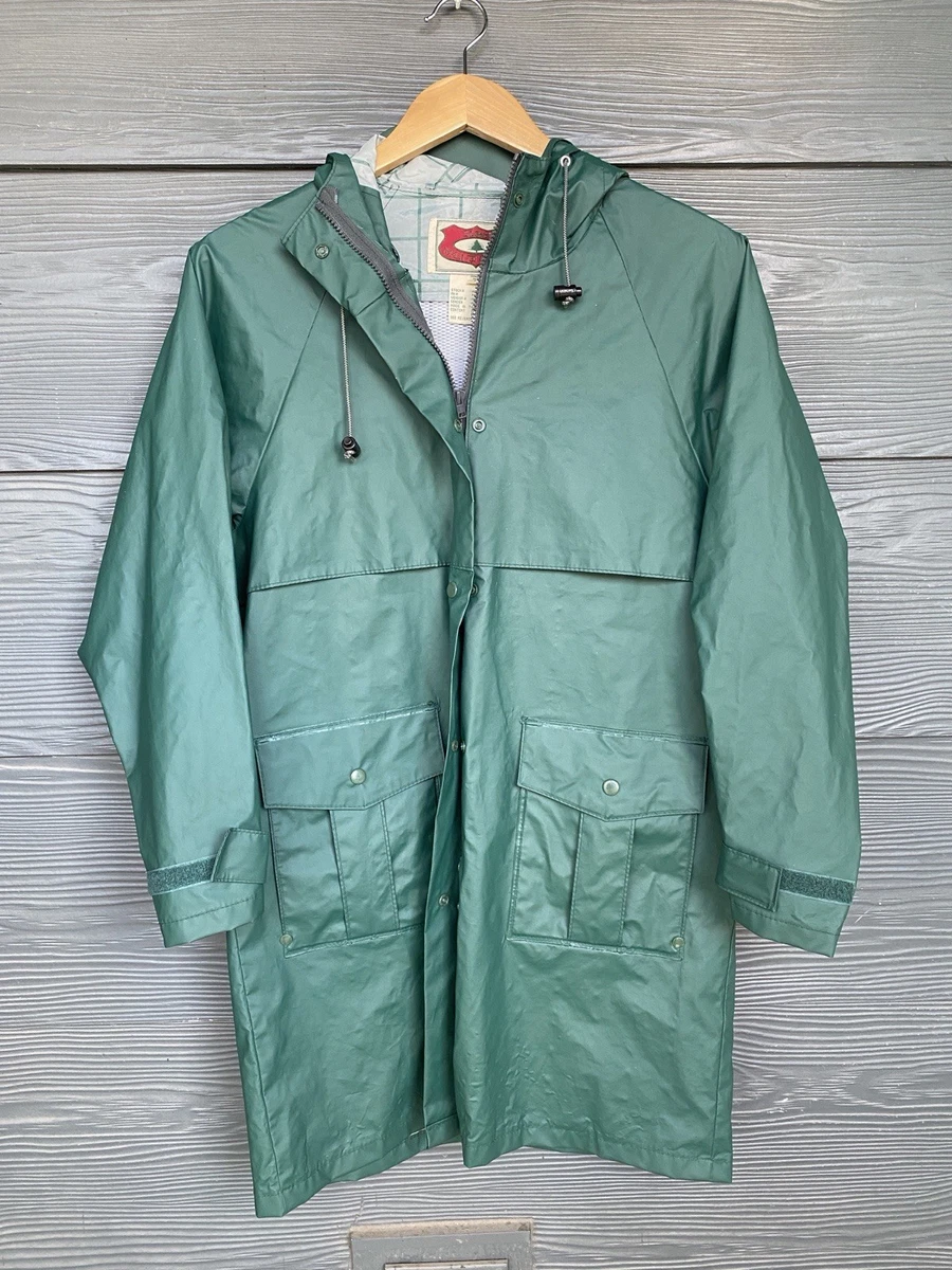Rain Coats Green Coats, Jackets & Vests for PVC Outer Shell Women