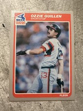 1985 Fleer Update U-48 Ozzie Guillen Chicago White Sox Rookie Baseball Card RC. rookie card picture