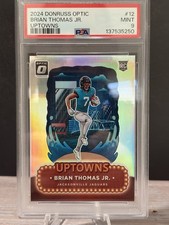 🔥2024 Donruss Optic Uptowns Brian Thomas Jr. #12 RC PSA 9 MINT🔥
