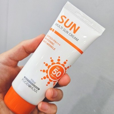 FOODAHOLIC Multi Sun Cream 70ml SPF50+ PA+++ Sunscreen Sunblock UV Protection