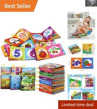 Colorful Crinkle and Squeaky Soft Books - Ideal Early Development Gift Set