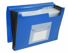 Q-Connect Expanding 13-Pocket File KF01275 - Blue, Pack of 1