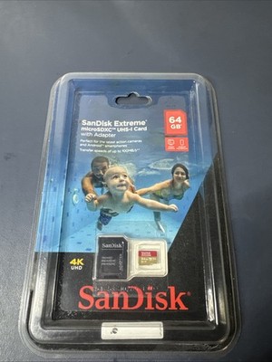 SanDisk Extreme microSDXC UHS-I Card 64GB with Adapter