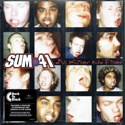 Sum 41 All Killer No Filler NEAR MINT Asbestos Vinyl LP