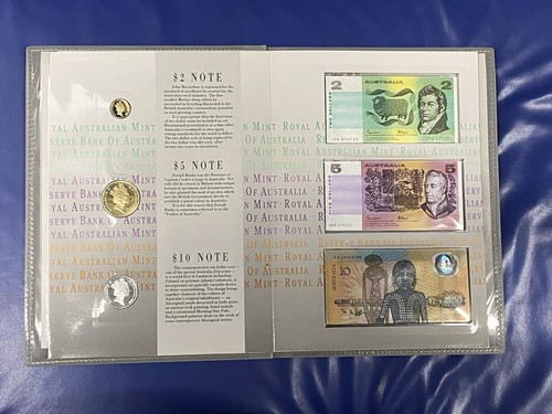 1988 Australia Bicentenial Coin & Banknote Collection in Presentation Folder - Picture 3 of 5