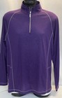 Tommy Bahama 1/4 Zip Pullover Sweater Mens Purple Size Large Wool/Polyester — photo 1