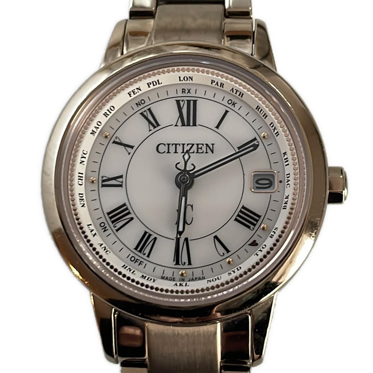 Auth CITIZEN XC H240-T022740 711000018 Silver Women's Wrist Watch