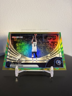 2025-26 NBA Hoops Anthony Edwards Highlights Green Explosion Premium Holo /199