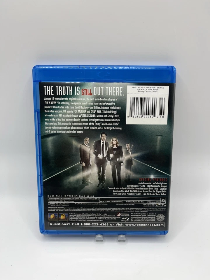 The X-Files: The Event Series (Blu-ray, 2016) 2 Disc Set Episodes 1-6 OOP Foto 2 de 4