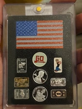 X9 Lot Of 1 gram Custom Silver Bar Custom Bar Holder 3d Printed Holds 9 Bars