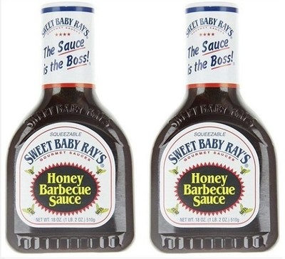 Sweet Baby Ray's Honey Barbecue Sauce 18 oz Bottle 2 Pack
