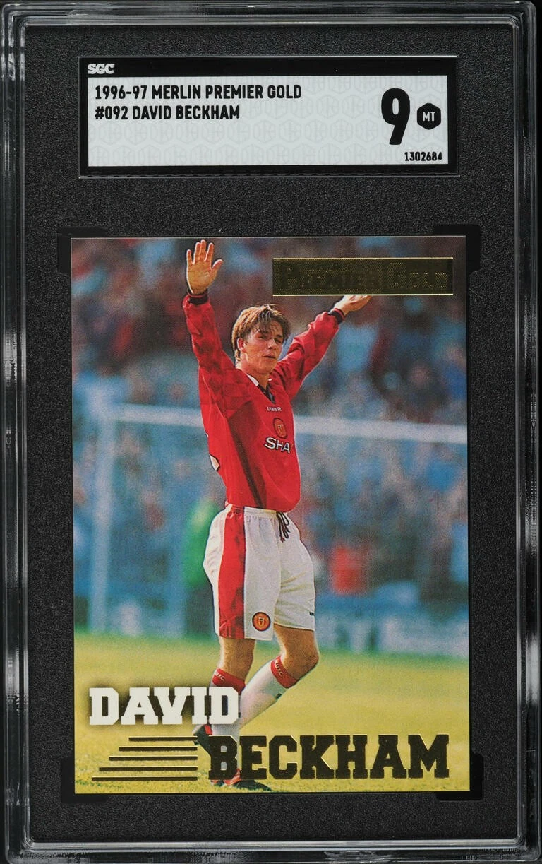 David Beckham trading card