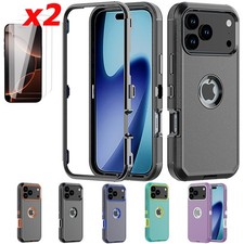 For iPhone 17 Pro/17 Pro Max/17 Air Case Phone Cover Shockproof Tempered Glass
