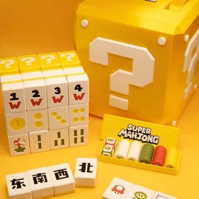 Super Mario - inspiriertes Mahjong Set - 144 Spielsteine - 3D gedruckt - Bild 1 von 4