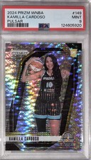 KAMILLA CARDOSA PRIZM /499 ROOKIE HYPER 2024 Panini Prizm #149 WNBA PSA 9 MINT