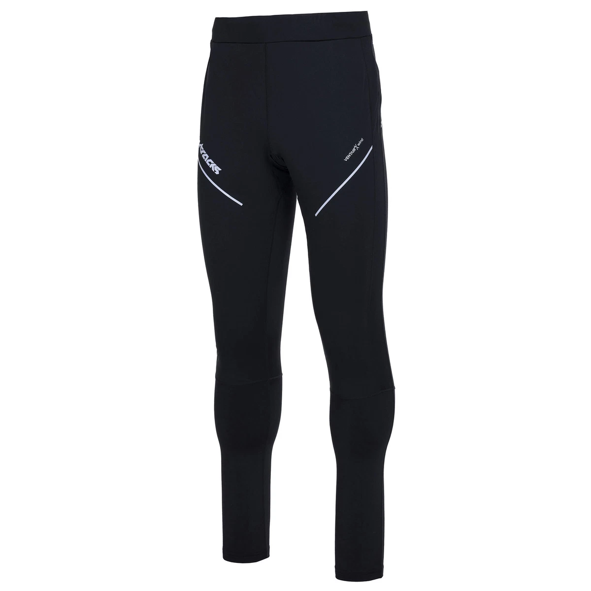 Idtswch Pantaloni Lunghi Yoga E Sportivi Da Uomo - Con Tasche, Alti, Cucitura Interna 102 Cm - Nero, Taglia S