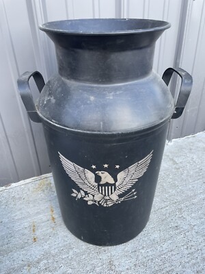 RARE Vintage Fesco 3341 Eagle Plastic Large Wastebasket Milk Can Style NL