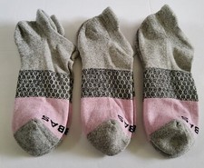 Bombas Tri-Block Marled Ankle Socks Lot Of 3 Size M