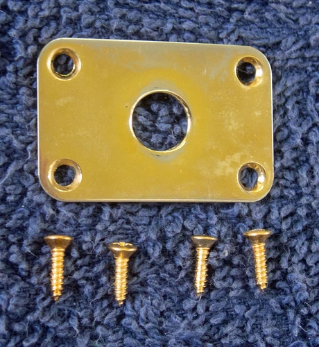 Vintage 80's GIBSON GOLD Output Plate U.S.A.