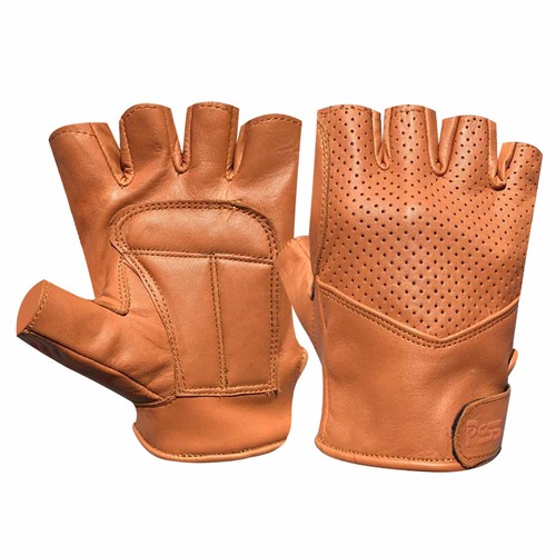 Nuevo Estilo Retro Calidad Cuero Suave Guantes de Conducir Sin Dedos Moda - Imagen 29 de 58
