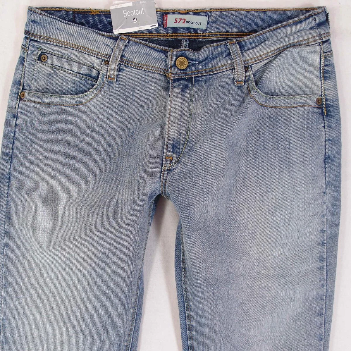 New Donnas Levi s 572 BOOTCUT Regular Elasticizzato Blu Jeans W32