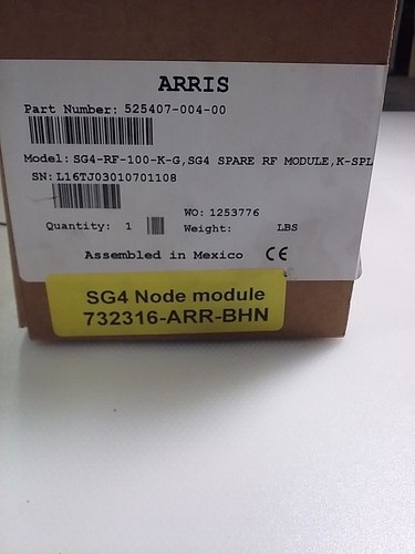 ARRIS SG4-RF-100-K-G Module Forward and Return Path RF Module - Picture 6 of 6