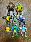 Vintage 80 90s Teenage Mutant Ninja Turtle Original Action Figures TMNT Lot Of 8