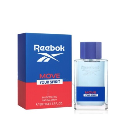 REEBOK   MOVE YOUR SPIRIT   Eau de Toilette Spray for  MEN  50ml