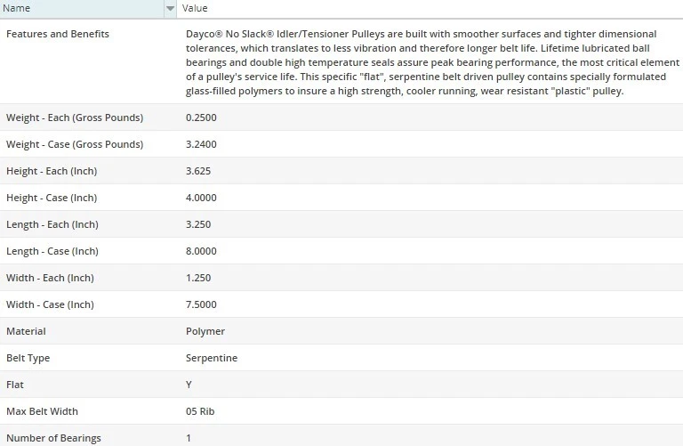 Polea tensora de correa loca Dayco para MERCEDES-BENZ E55 AMG 2003 V8-5,5 L Foto 4 de 4