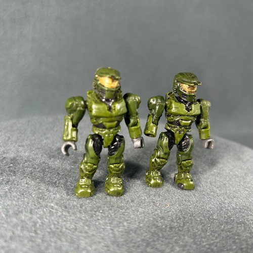 Mega Bloks Construx UNSC Master Chief Mini Figure Lot Green Spartan - Picture 3 of 16