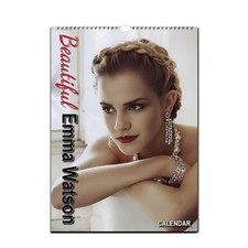 Beautiful Emma Watson personalised | 2027/8  Calendar Choose start month