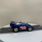 1985 Hot Wheels X-V Racers Stunt Race Friction Car Blue Metallic - HK VTG As-is