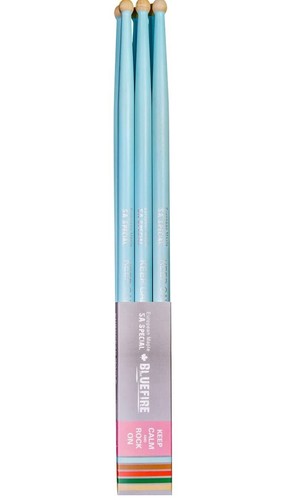 3 Pairs 5A Drum Sticks Drumsticks Maple Wood Music Band Jazz Rock (Mint Blue) - Picture 4 of 5