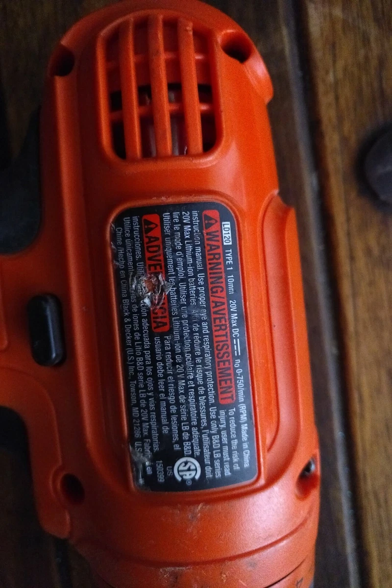 Lithium-Ion Battery For B+D 20-Volt Max Cordless Tools