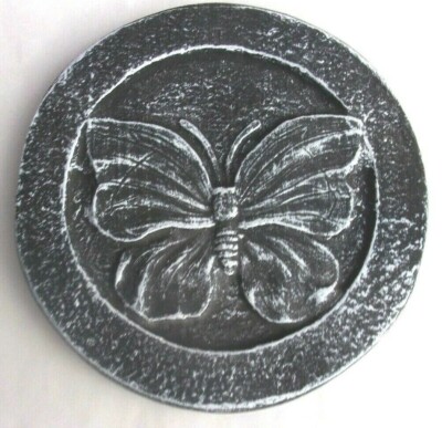 Butterfly plaque plastic mold cement plaster resin casting mould 6.5'' x 3/4''