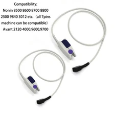 For Nonin Spo2 sensor 8500 8600 8700 Adult finger Probe pulse oximeter 1M 7 Pins
