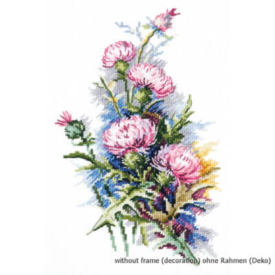 Magic Needle Zweigart Edition Kreuzstich Set ''Distel'', Zählmuster, 14x23cm