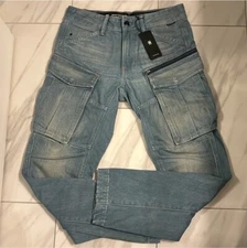 G-Star Raw Men’s Premium Rovic Zip 3D Regular Tapered Cargo Pants $260 30x32 New